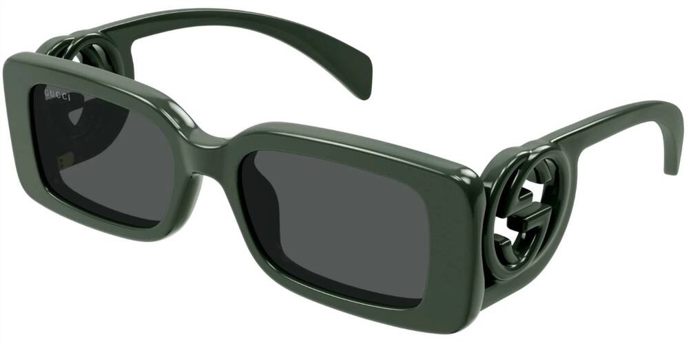 NEW GUCCI women's chaise lounge sunglasses in grey